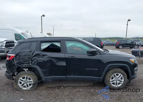 2018 Jeep Compass Sport 4X4 z USA, uszkodzony, nr VIN 3C4NJDAB5JT256830